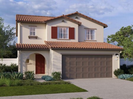 Nhà đẹp cao cấp Lathrop 2 tầng 4PN, có gác mái – Plan 3 khu dân cư mới San Joaquin River, CA 95330 | Tradition Series