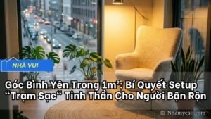 Góc Bình Yên Trong 1m²: Bí Quyết Setup "Trạm Sạc" Tinh Thần Cho Người Bận Rộn