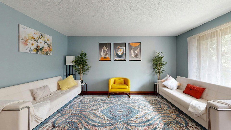 Xu Hướng Mua Nhà ở Mỹ: 5 Lý Do Mua Nhà Xây Mới Là Lựa Chọn Thu Hút Nội thất phòng khách của một ngôi nhà mới với thiết kế không gian mở và nhiều ánh sáng tự nhiên