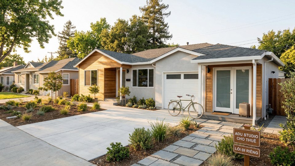 Nhà phòng thủ có ADU dễ cho thuê tại Bay Area