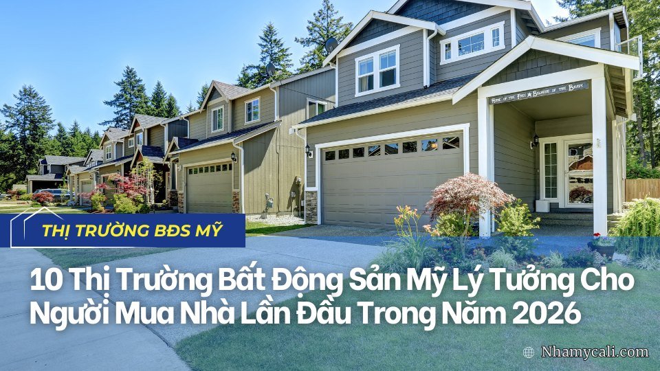 10 Thị Trường Bất Động Sản Mỹ Lý Tưởng Cho Người Mua Nhà Lần Đầu Trong Năm 2026
