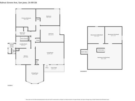Nhà 3PN Gần Rose Garden Lot Lớn Tiềm Năng ADU | Walnut Grove, CA 95126 1895 Walnut Grove Avenue San Jose California 95126 51